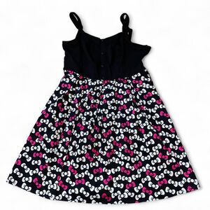 Torrid Hello Kitty Woman's Black and Pink Bow Dress SZ 18 NWT